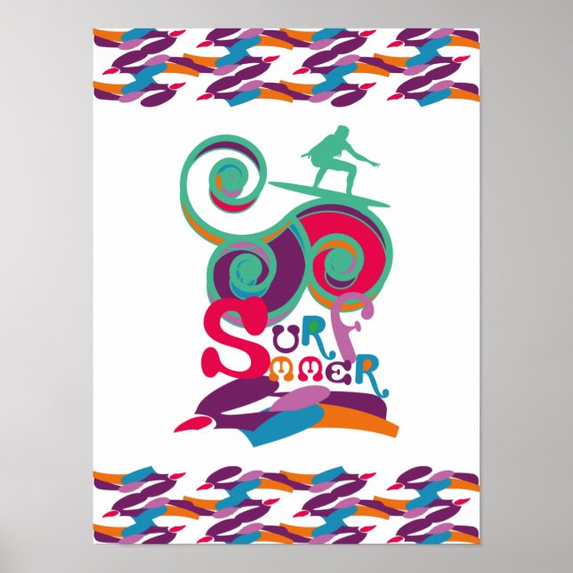 AFFICHE SURFMMER ANGELA SURF BY MASANSER (Devant)