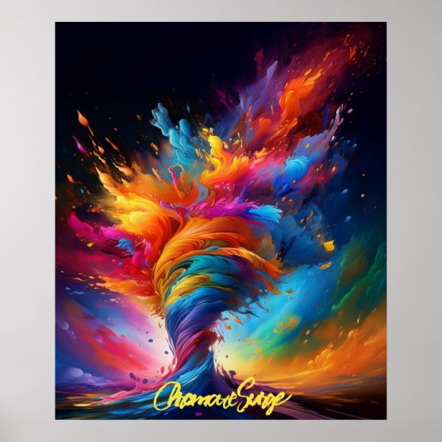 Affiche "Surge chromatique" (Devant)