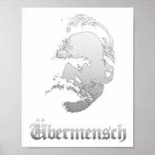 Affiche Surhomme – Friedrich Nietzsche Meilleur Philosophe