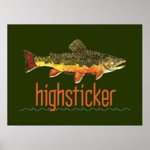 Affiche Surligneur de pêche à la mouche