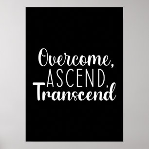 Affiche Surmonter et atteindre - Gymnase, Hustle, Succès