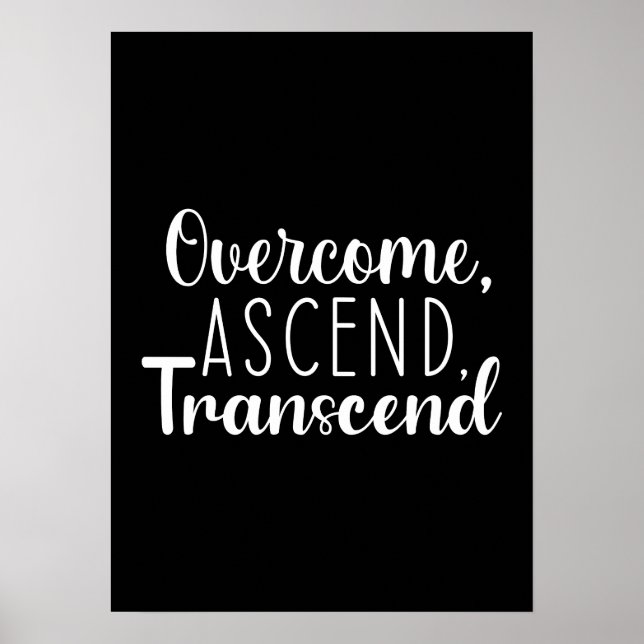 Affiche Surmonter et atteindre - Gymnase, Hustle, Succès (Devant)