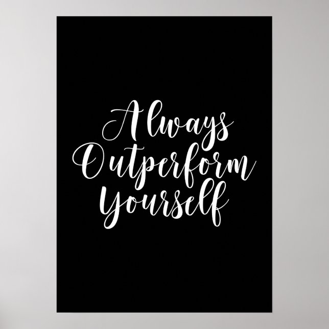 Affiche Surperformez - Gym Husten Réussite Motivationnel (Devant)