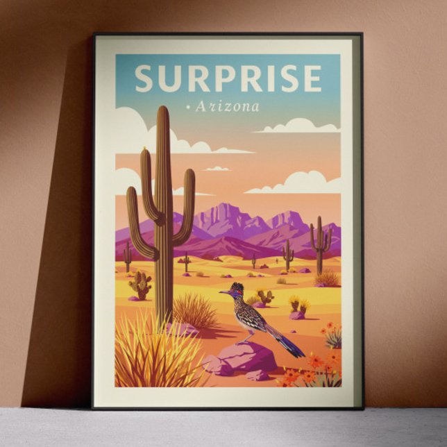 Affiche Surprise Arizona vintage (Créateur téléchargé)