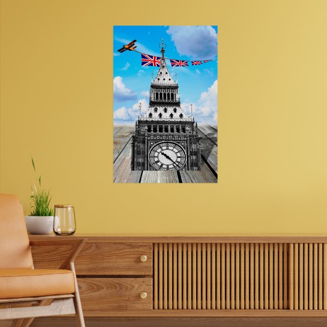 Affiche Surreal Big Ben, Londres et British Art (Salon 2)