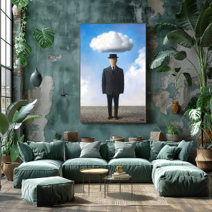 Affiche Surreal Dreamscape Wall Art - Faceless Man Cloud