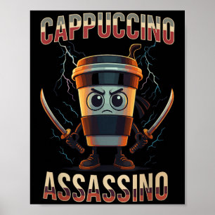 Affiche Surreal Italian Brainrot Cappuccino Ino Funny Meme