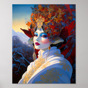 Affiche Surreal Lady Imaginaire Art