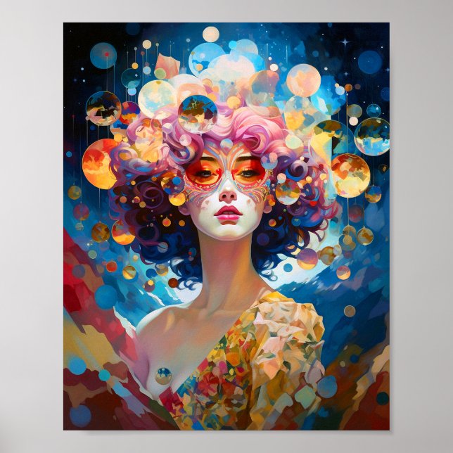 Affiche Surreal Lady Imaginaire Art (Devant)
