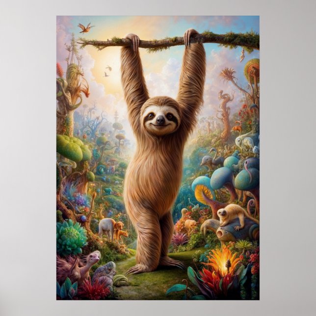 Affiche Surreal Sloth Safari (Devant)