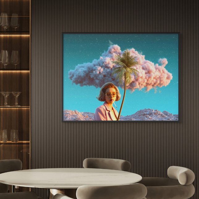 Affiche Surreal Woman with Palm Tree (Surreal Woman with Palm Tree)