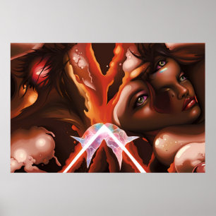 Affiche Surréaliste des rêveurs cassés