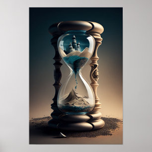 Affiche Surrealistic Hourglass #1