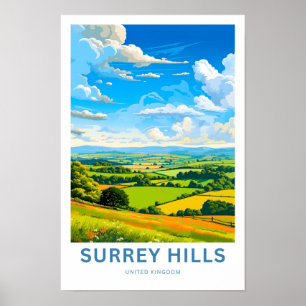 Affiche Surrey Hills Royaume-Uni