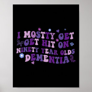 Affiche Surtout Atteindre La Démence Violette Alzheimer