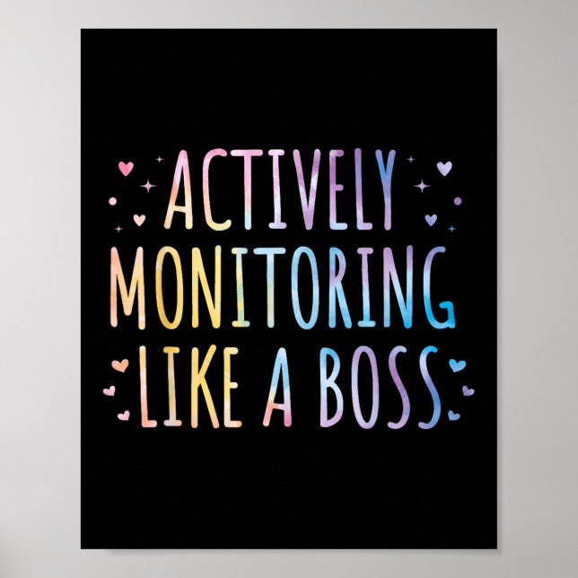Affiche Surveillance Active Comme Un Enseignement De Test  (Devant)