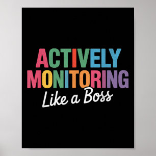Affiche Surveillance Active Comme Un Enseignement De Test 