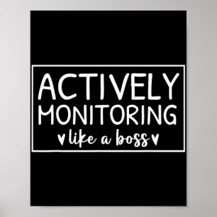 Affiche Surveillance Active Comme Un Jour D'Essai Boss Pou