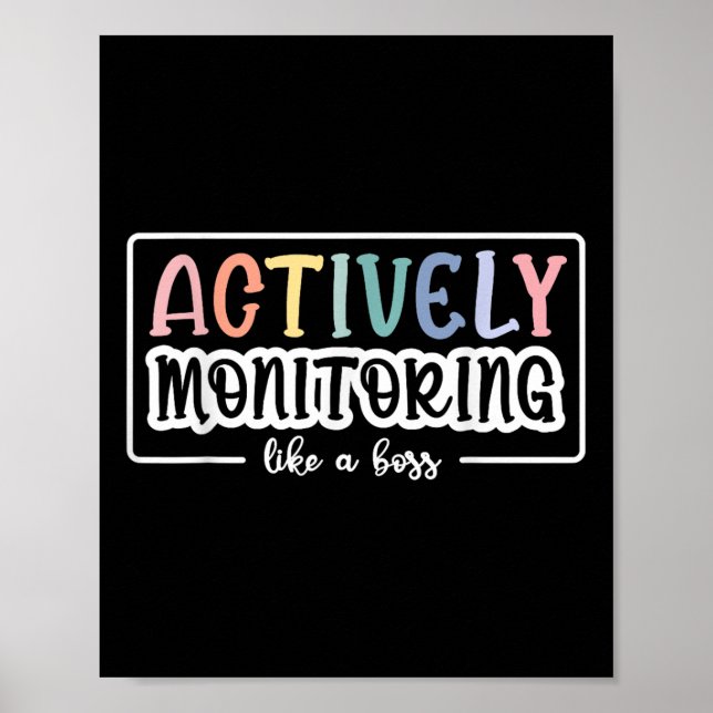 Affiche Surveillance Active Comme Un Test D'Enseignant Drô (Devant)