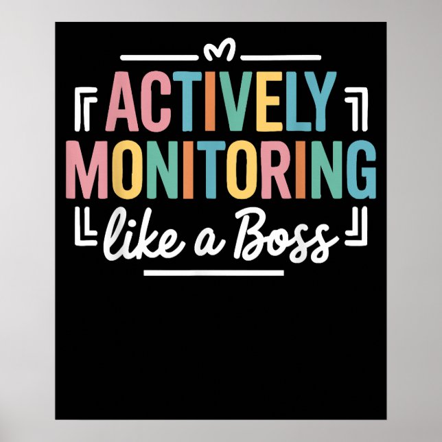Affiche Surveillance active comme une journée de test d'ét (Devant)