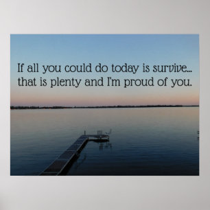 Affiche Survie du lac