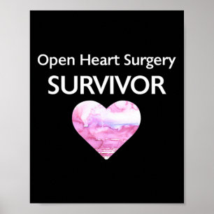 Affiche Survie Open Heart Chirurgie Coeur Attaque cardiaqu