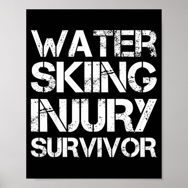 Affiche survivant de blessure de ski nautique  (Devant)