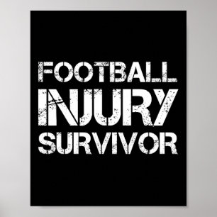 Affiche Survivant de la blessure au football