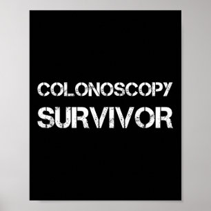 Affiche Survivant de la colonoscopie pour la sensibilisati