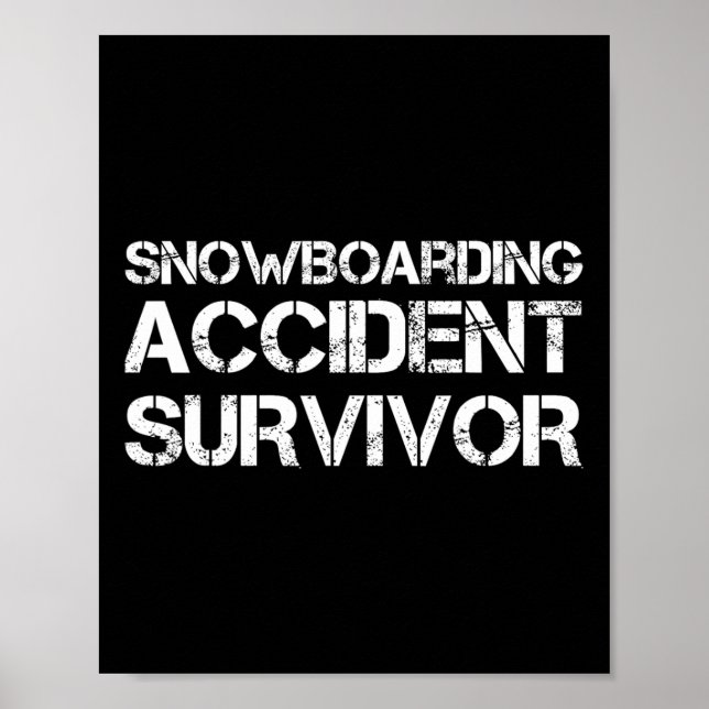 Affiche Survivant de l'accident de snowboard (Devant)