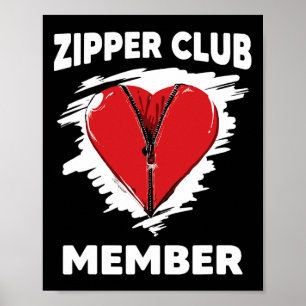 Affiche Survivant du cœur Guerrier Membre du Club Zippeur