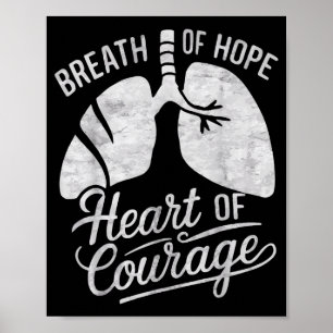 Affiche Survivant du poumon collabé Maladie pulmonaire Pne