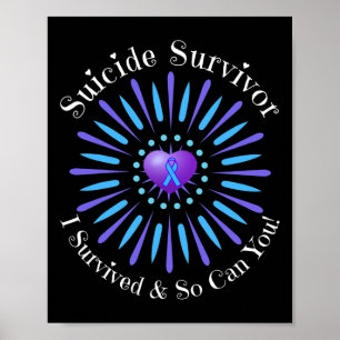 Affiche Survivant Suicide J'Ai Survécu Ainsi Peux-Tu Probl