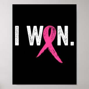 Affiche Survivante du cancer du sein a gagné la sensibilis