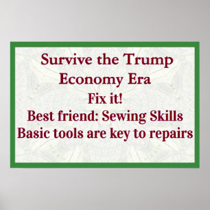 Affiche Survivre à l'économie Trump, la réparer