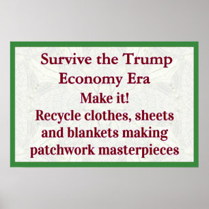 Affiche Survivre à l'économie Trump, y arriver