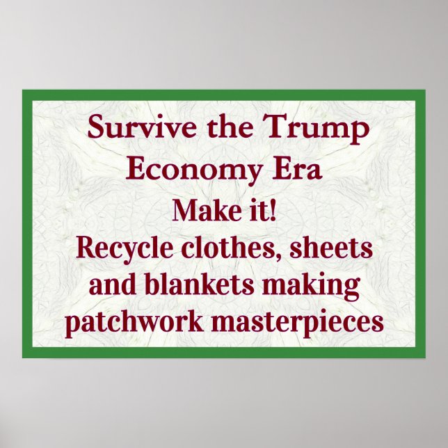 Affiche Survivre à l'économie Trump, y arriver (Devant)