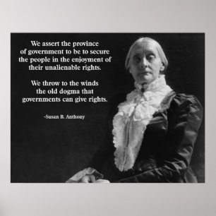 Affiche Susan B. Anthony Citation