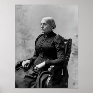 Affiche Susan B. Anthony Seated Portrait - 1891