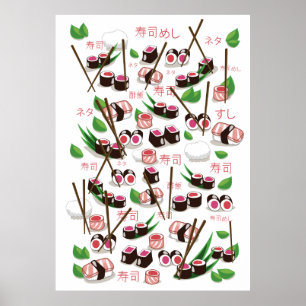 Affiche Sushi