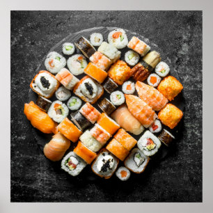 Affiche Sushi platter