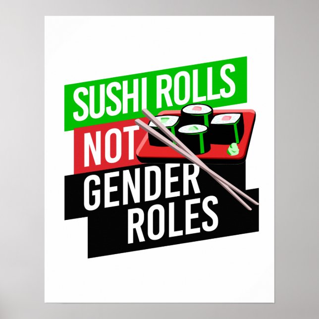 Affiche Sushi Rolls pas les rôles de genre (Devant)
