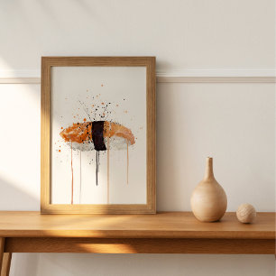 Affiche Sushi Saumon Nigiri