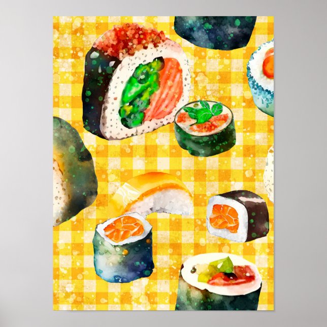 Affiche Sushi sur mon mur (Devant)