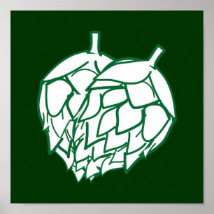 Affiche Suspension murale de houblon