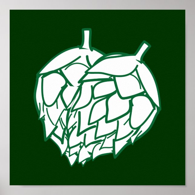 Affiche Suspension murale de houblon (Devant)