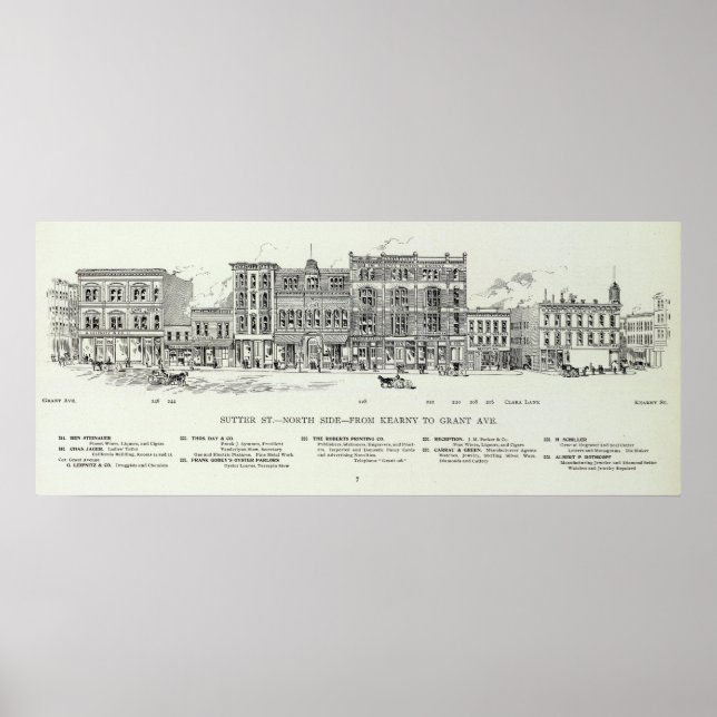 Affiche Sutter North side Kearny et Grant (Devant)