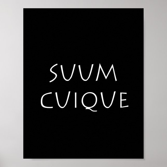 Affiche Suum cuique (Devant)