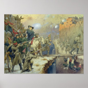 Affiche Suvorov croisant le pont du diable en 1799, 1880