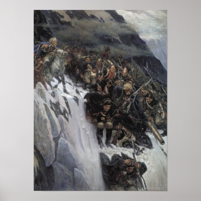 Affiche Suvorov traversant les Alpes (Devant)